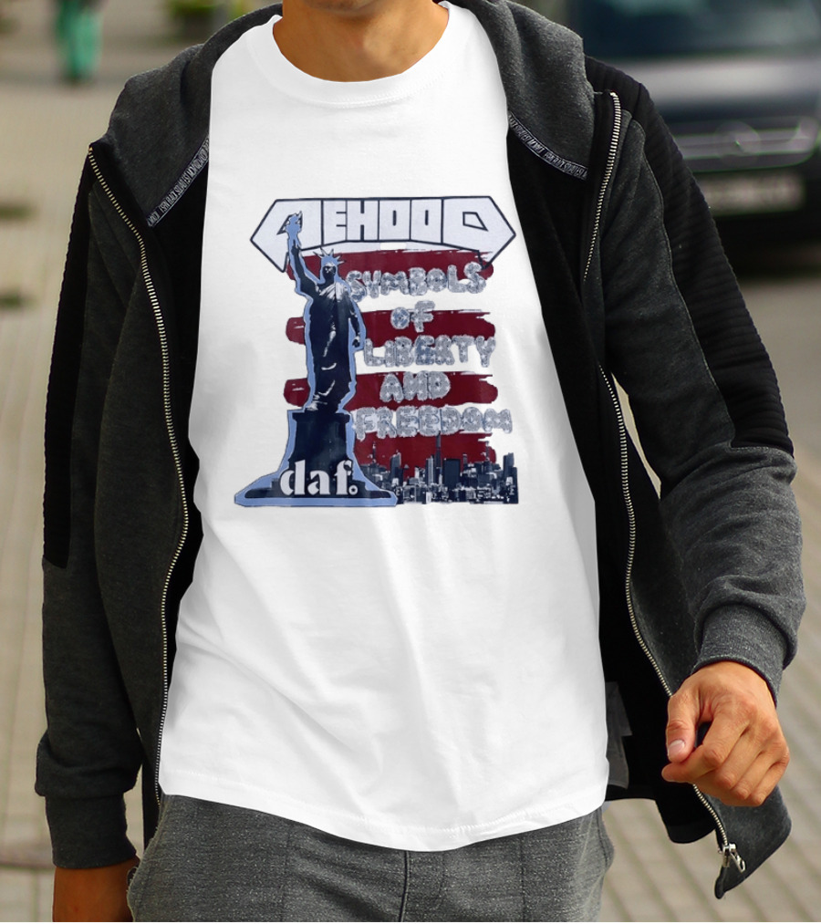 Mehood Symbols Of Liberty And Freedom Statue Of Liberty Daf T-Shirt