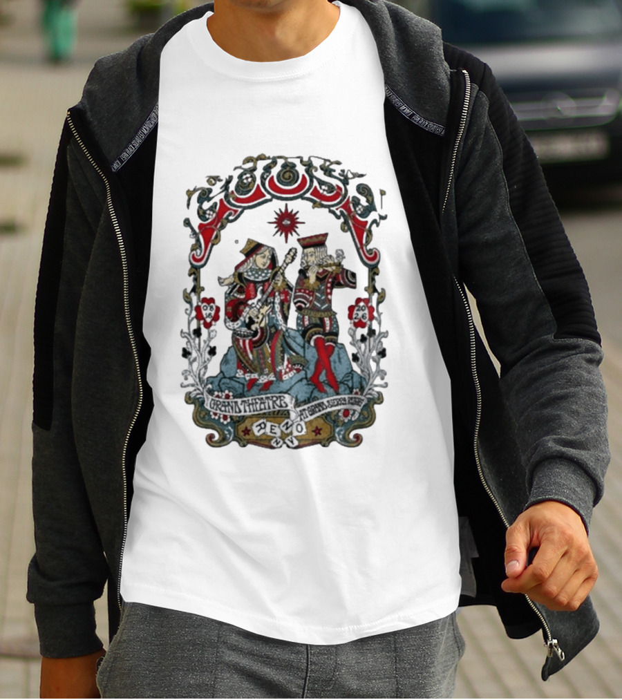 Goose Grand Theatre Reno August 16 2026 Playing Card Kings T-Shirt