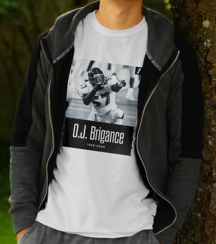 O.J. Brigance 1969 2026 Football Player Memoriam T-Shirt