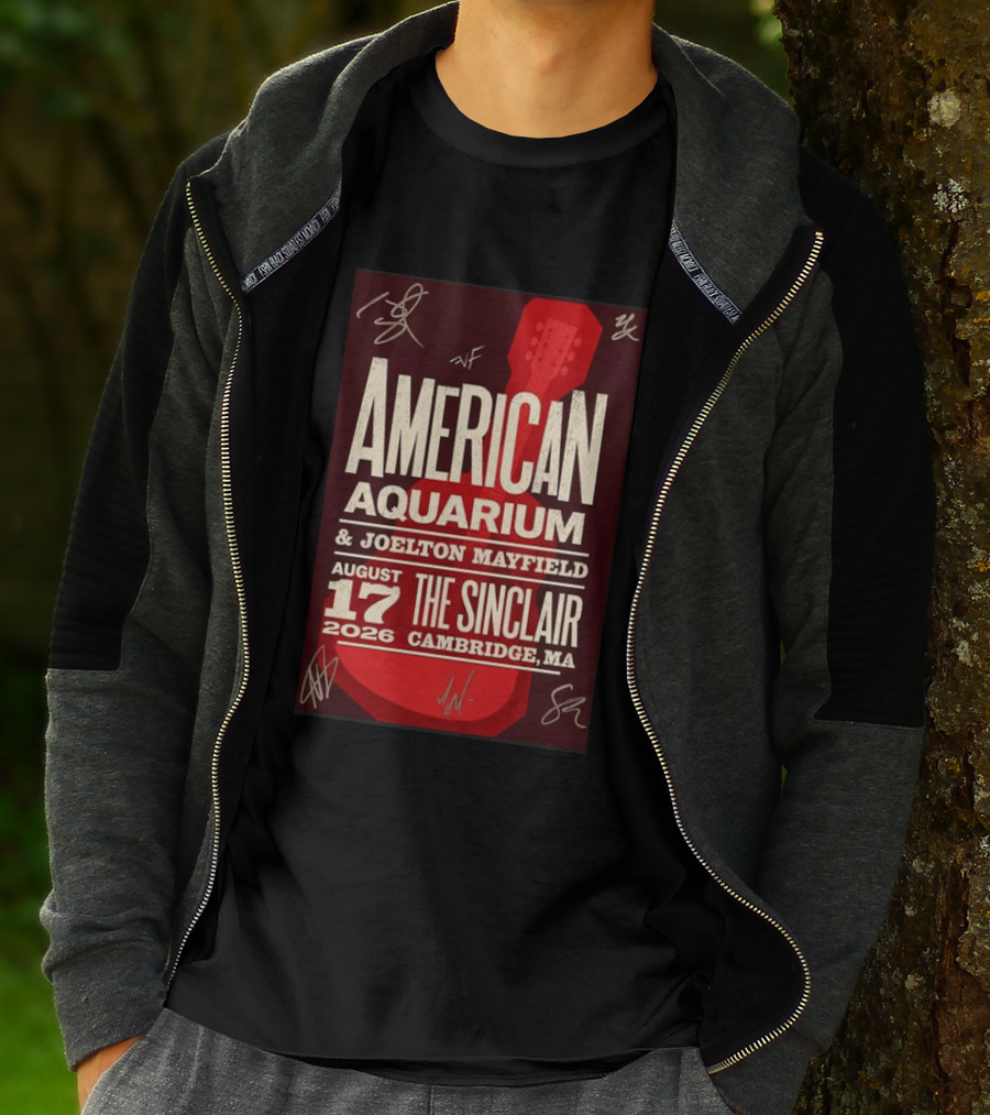 American Aquarium Joelton Mayfield August 17 2026 The Sinclair Cambridge MA Concert Tour T-Shirt