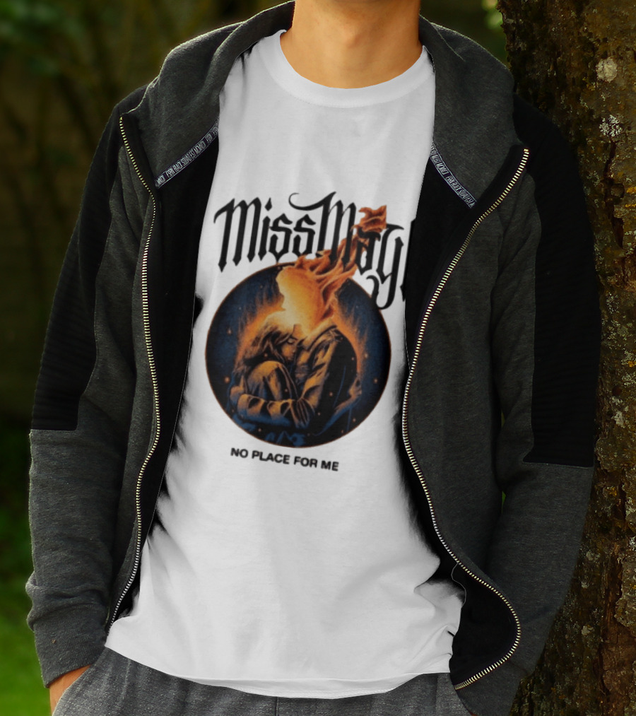 Miss May I No Place For Me Solid State Records Store White Black Ringer T-Shirt