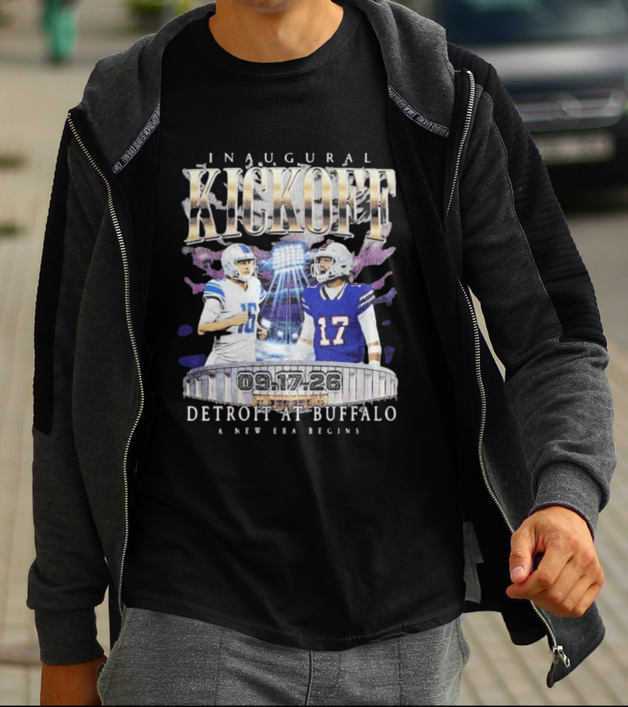 Inaugural Kickoff Detroit At Buffalo 09.17.26 A New Era Begins T-Shirt