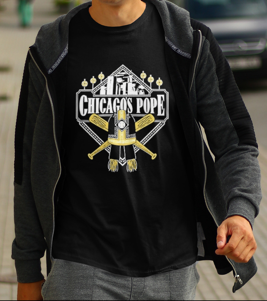 Chicago White Sox Chicago's Pope Baseball Crossed Bats T-Shirt