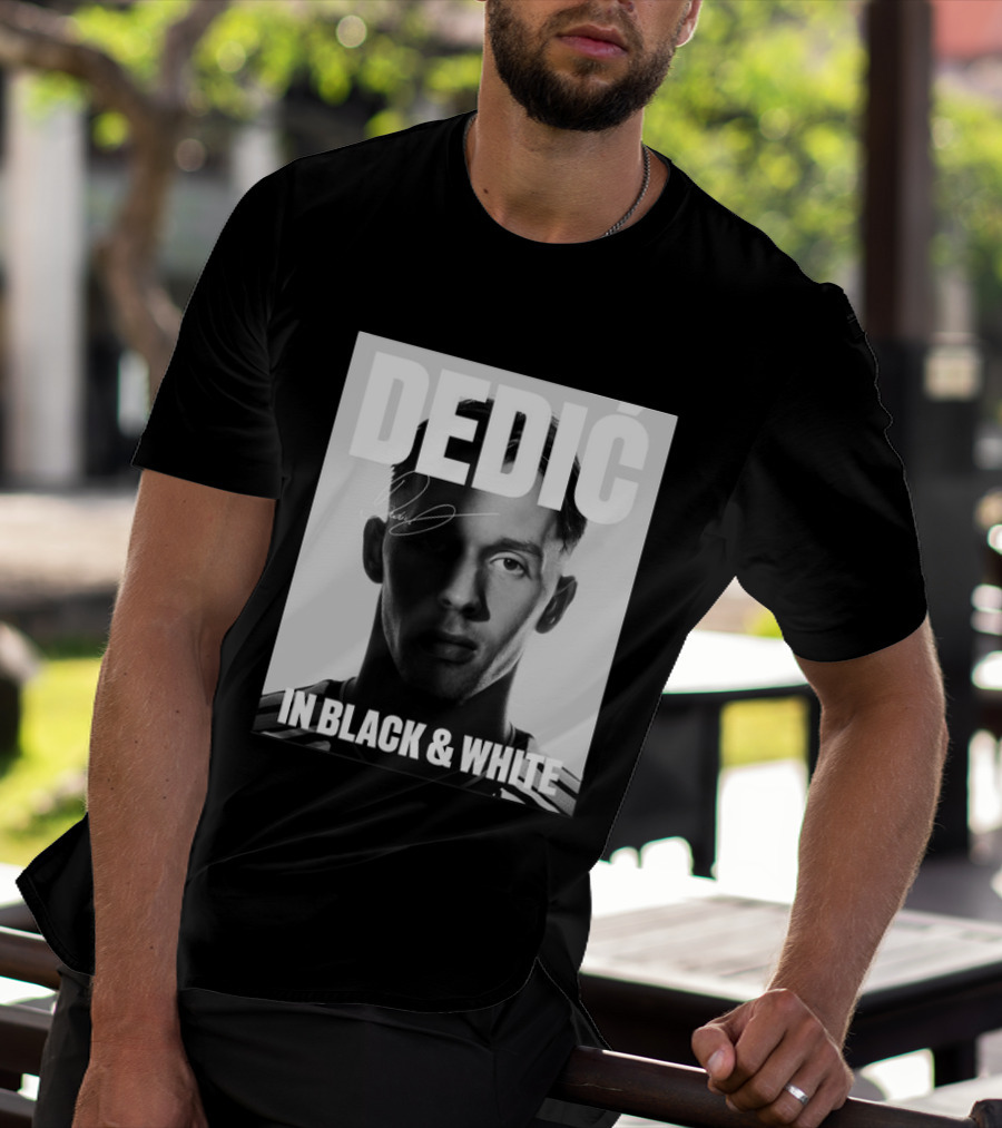 Dedić In Black & White Monochrome T-Shirt