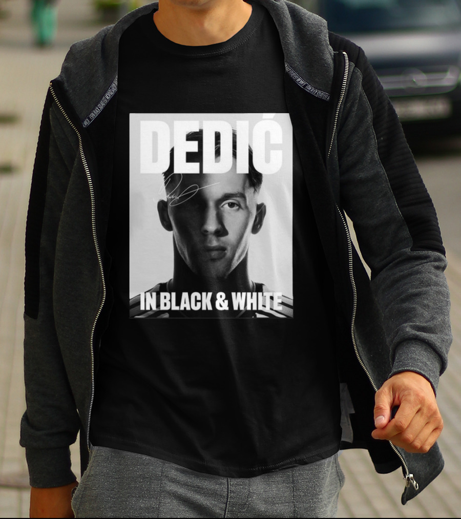 Dedić In Black & White Monochrome T-Shirt