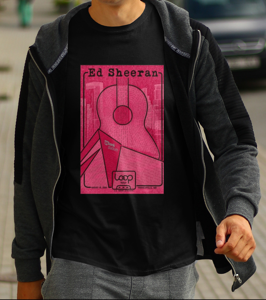 Ed Sheeran Loop Tour August 15 2026 U.S. Bank Stadium Minneapolis MN T-Shirt