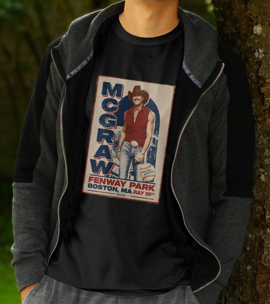 Tim McGraw Fenway Park Boston July 30 2026 Event T-Shirt