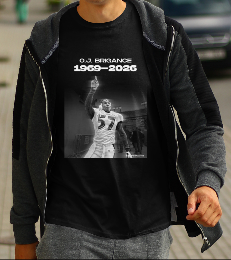 O.J. Brigance 1969 2026 Ravens Linebacker Legacy T-Shirt