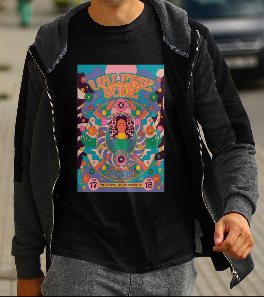 Valerie June With Samantha Diaz August 17 18 2026 The Chapel San Francisco CA T-Shirt
