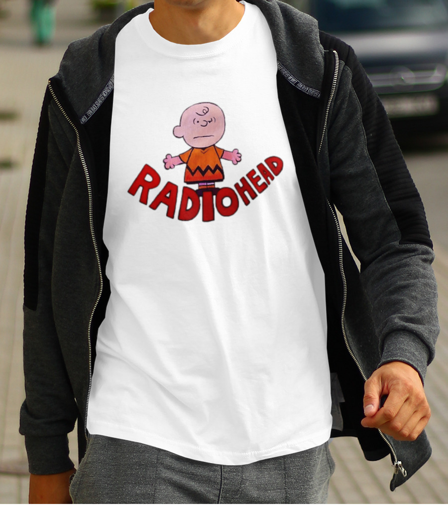 Charlie Brown Radiohead Peanuts Alternative Rock Mashup T-Shirt