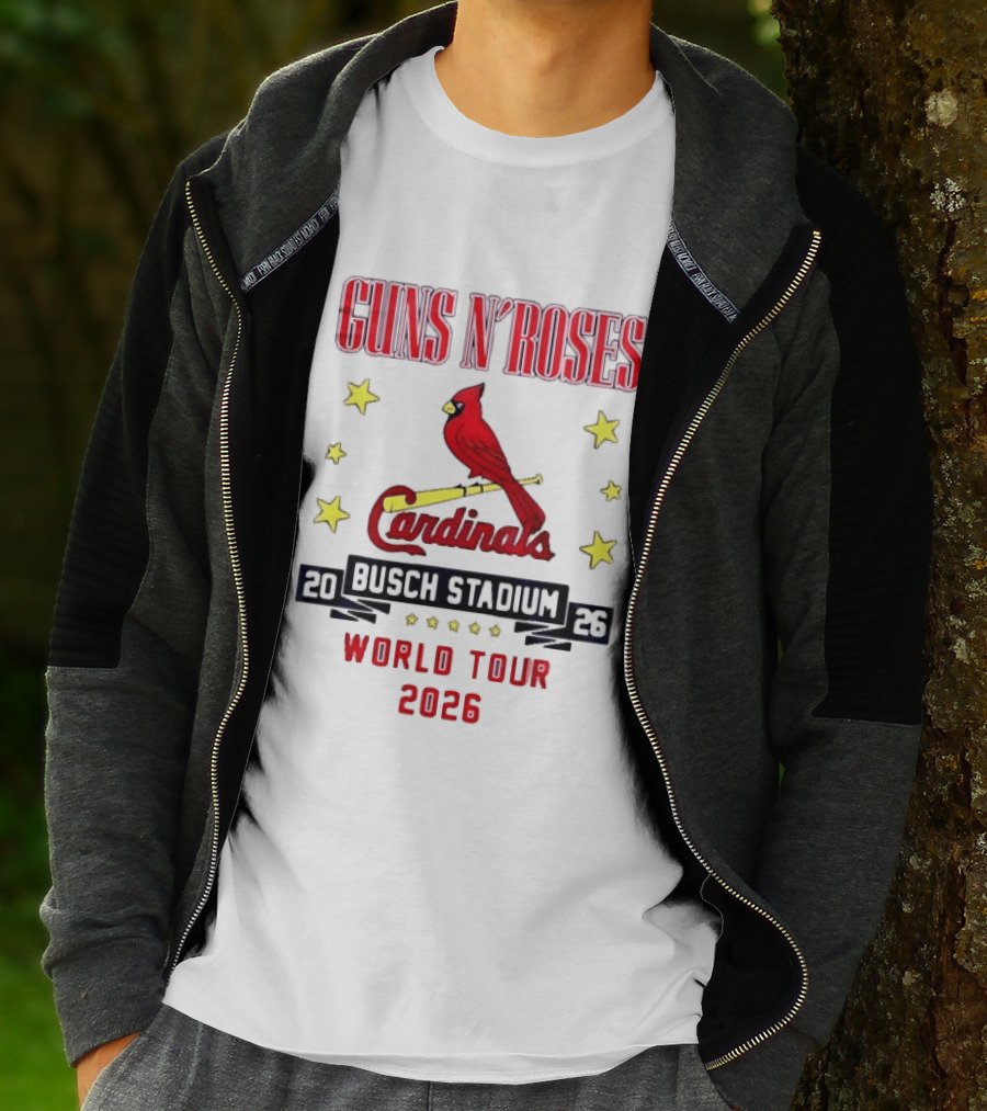 Guns N' Roses Busch Stadium St Louis Cardinals World Tour 2026 T-Shirt