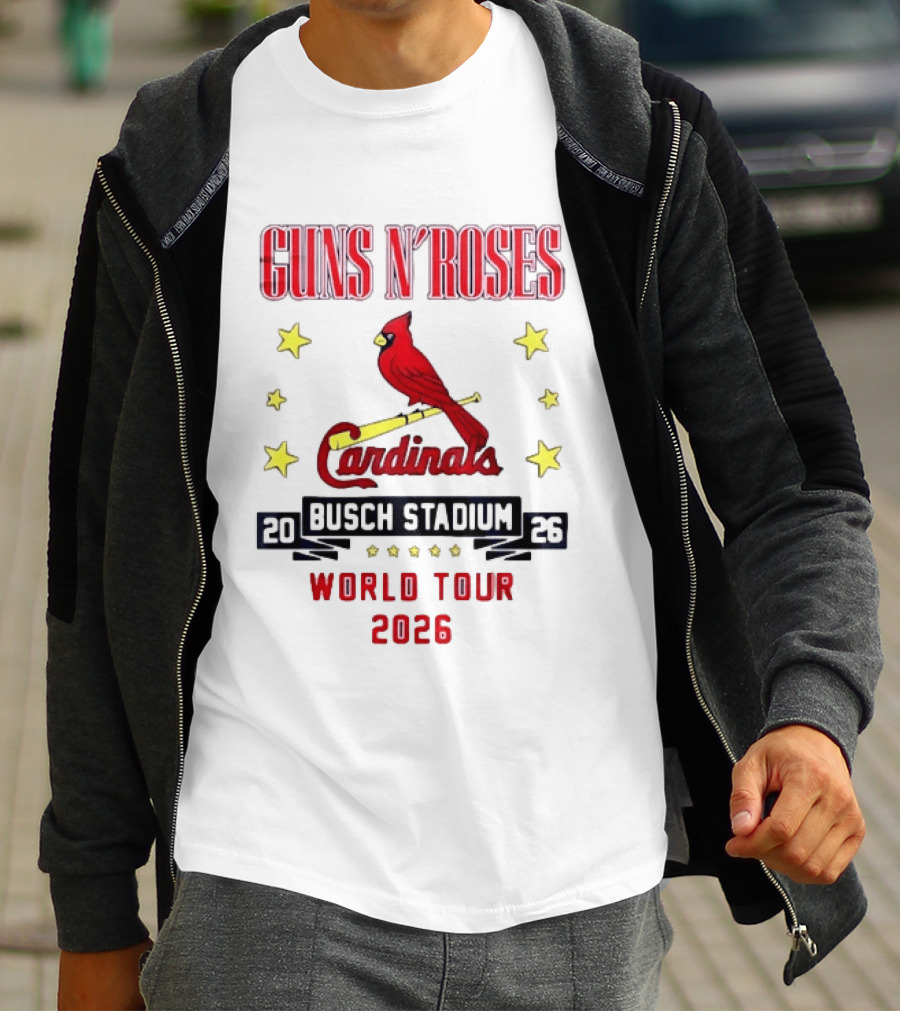 Guns N' Roses Busch Stadium St Louis Cardinals World Tour 2026 T-Shirt