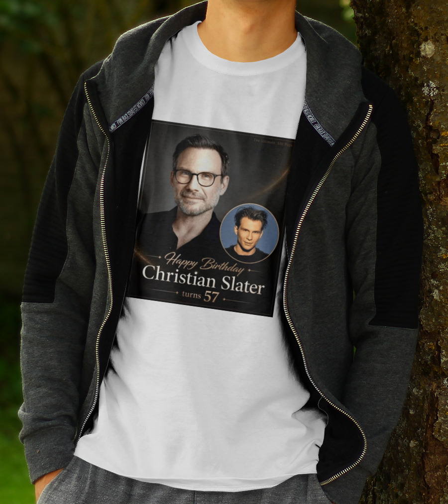 Happy Birthday Christian Slater Turns 57 Ultimate 80s Page T-Shirt