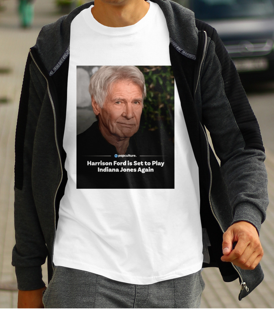Harrison Ford Indiana Jones Return Announcement Popculture Update T-Shirt