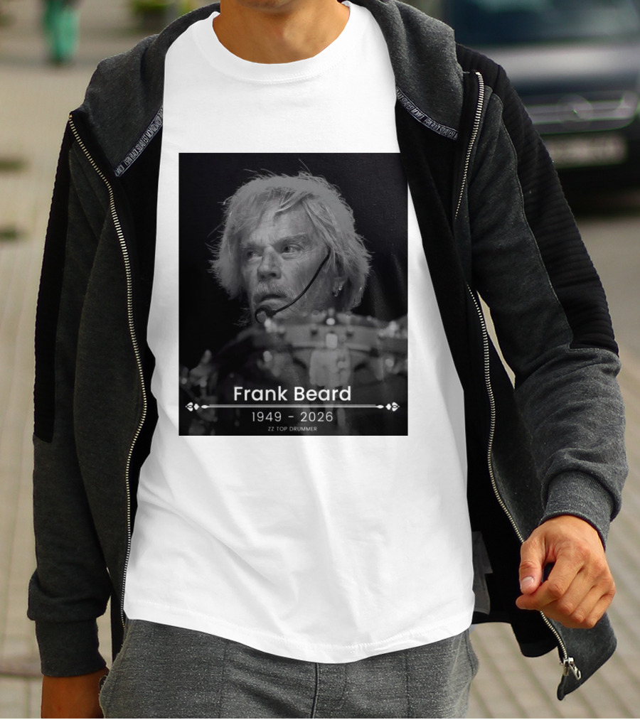 ZZ Top Drummer Frank Beard 1949 2026 Memoriam T-Shirt