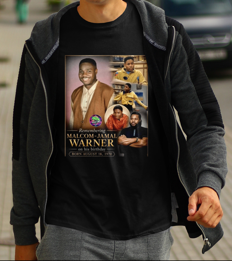 Remembering Malcom Jamal Warner 80's Memory Lane Born August 18, 1970 T-Shirt