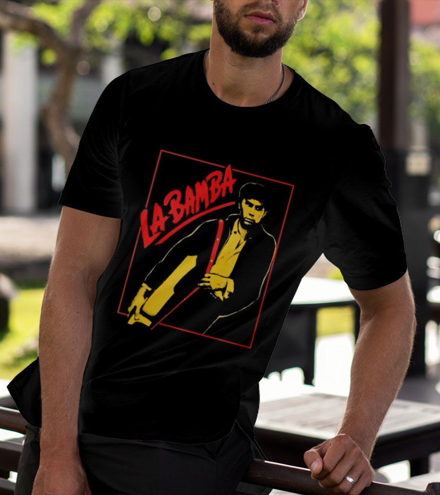 Ritchie Valens La Bamba Rock And Roll Iconic Yellow Red T-Shirt
