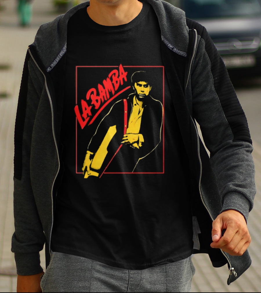 Ritchie Valens La Bamba Rock And Roll Iconic Yellow Red T-Shirt