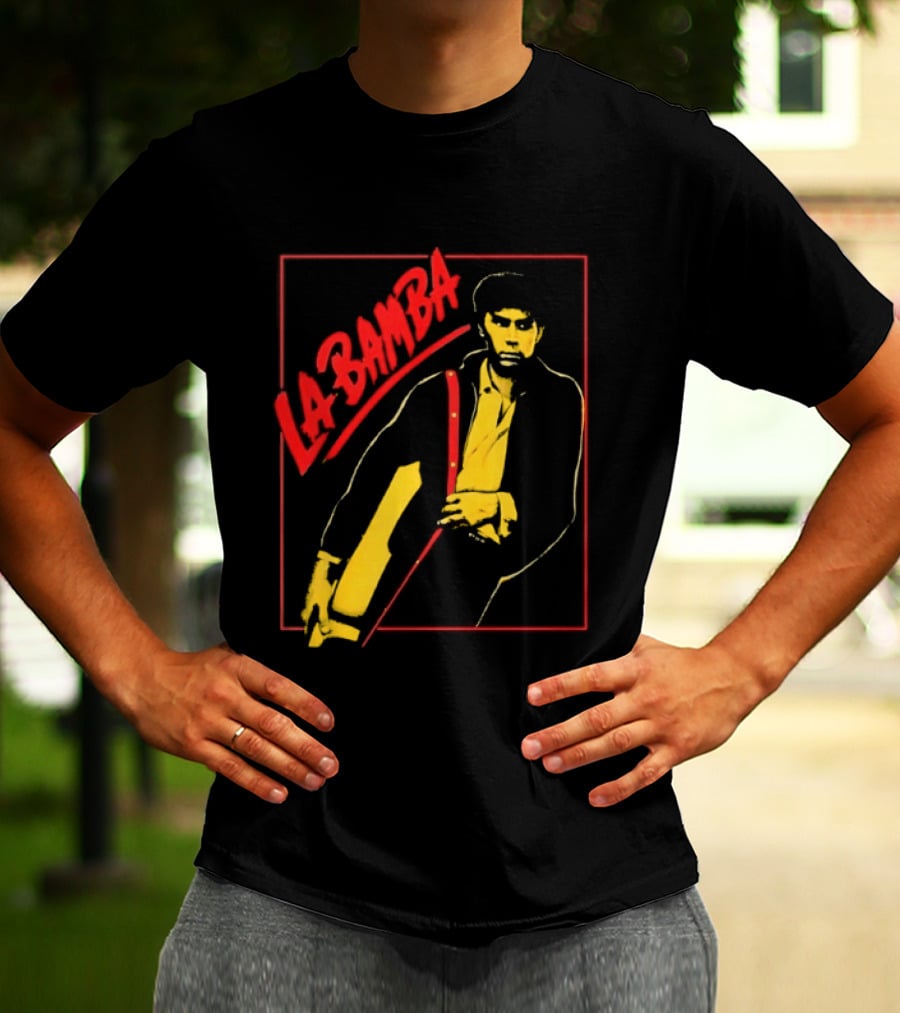 Ritchie Valens La Bamba Rock And Roll Iconic Yellow Red T-Shirt