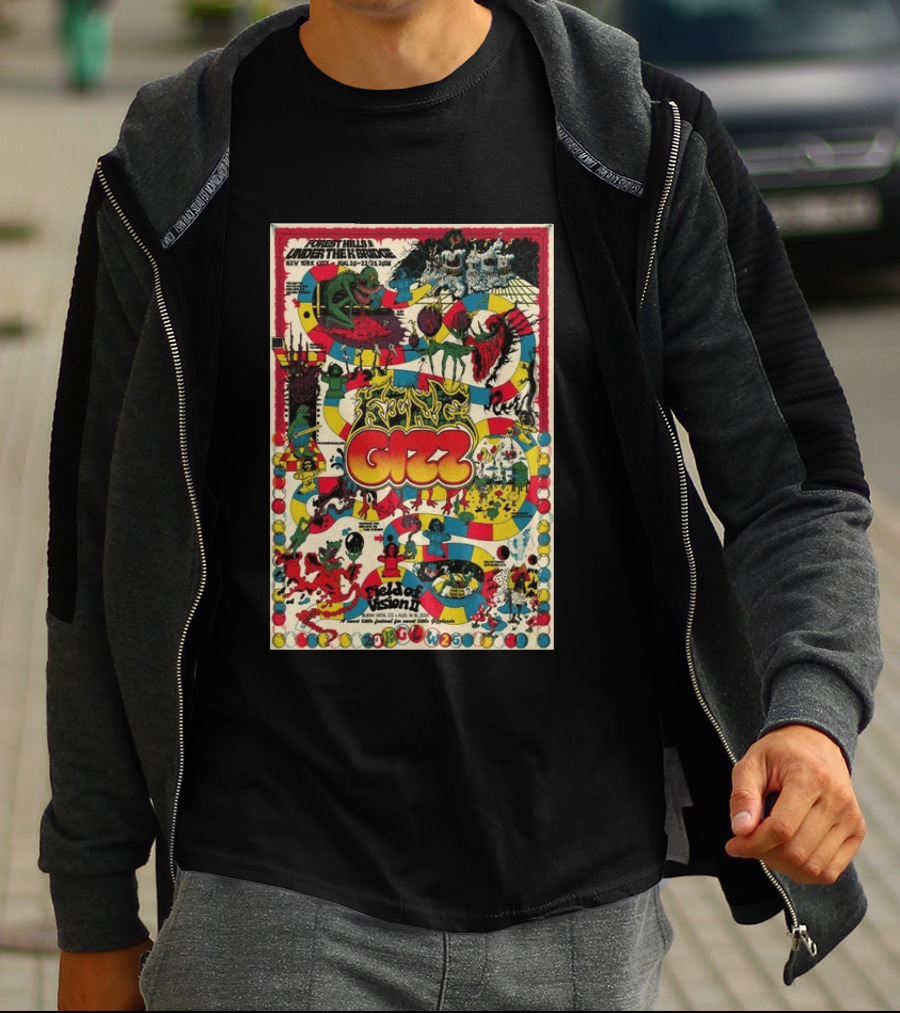 Goose Aug 18 2026 Commodore Ballroom Vancouver BC Flying Gizz Field Of Vision New York City Forest Hills Under The Rainbow T-Shirt