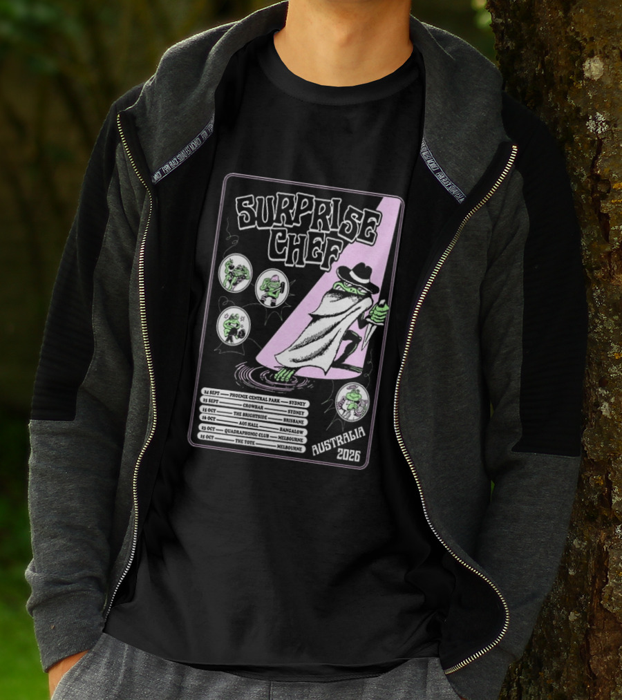 Surprise Chef 2026 Australia Tour Dates Sydney Brisbane Melbourne T-Shirt