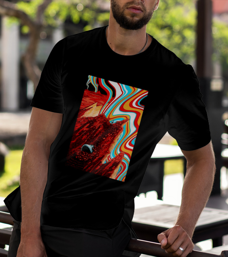 Gov't Mule Livingston MT August 18 2026 Event Psychedelic Swirls Alien Landscape T-Shirt