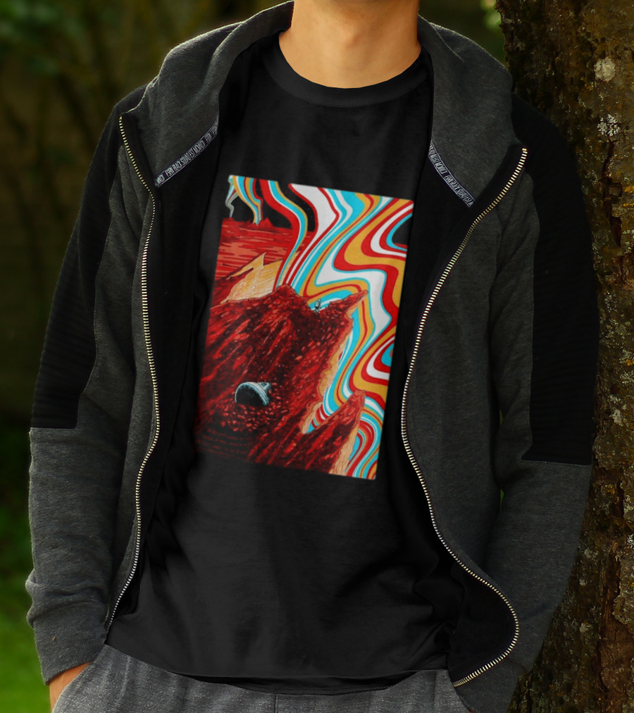 Gov't Mule Livingston MT August 18 2026 Event Psychedelic Swirls Alien Landscape T-Shirt