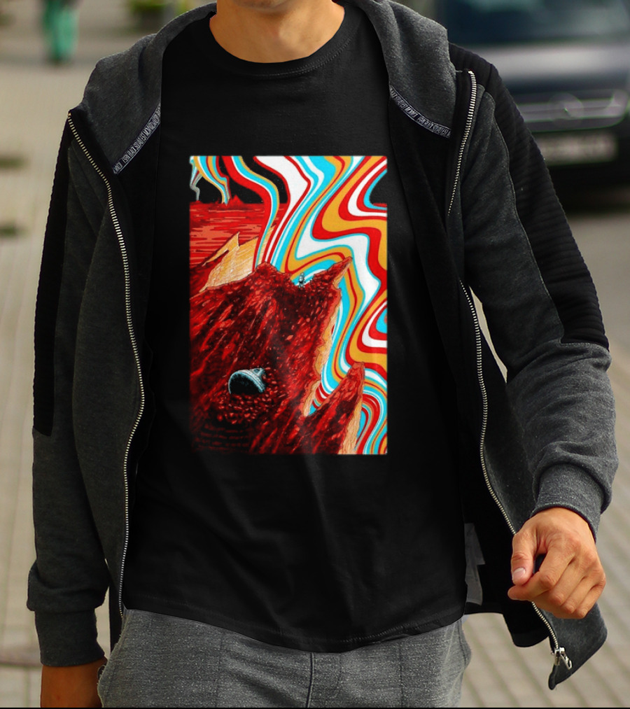 Gov't Mule Livingston MT August 18 2026 Event Psychedelic Swirls Alien Landscape T-Shirt