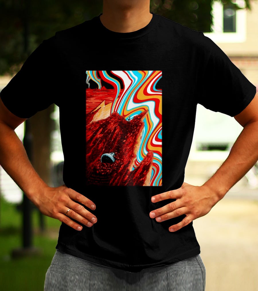 Gov't Mule Livingston MT August 18 2026 Event Psychedelic Swirls Alien Landscape T-Shirt