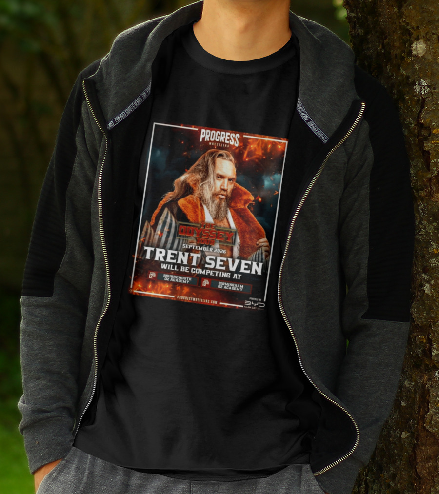 Progress Wrestling Odyssey Tour September 2026 Trent Seven Bournemouth Birmingham O2 Academy T-Shirt