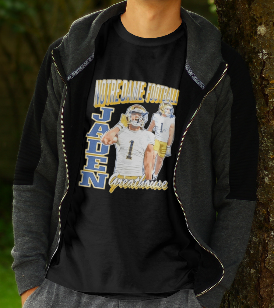 Notre Dame Football Jaden Greathouse 1 Fighting Irish T-Shirt