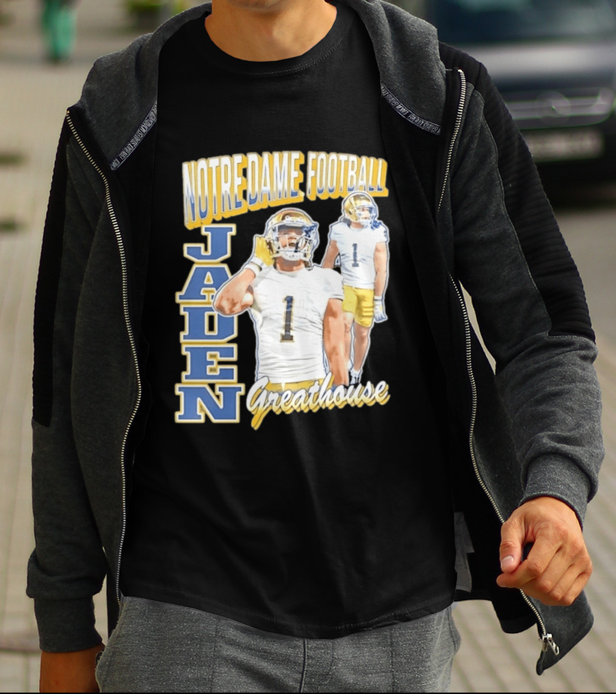 Notre Dame Football Jaden Greathouse 1 Fighting Irish T-Shirt