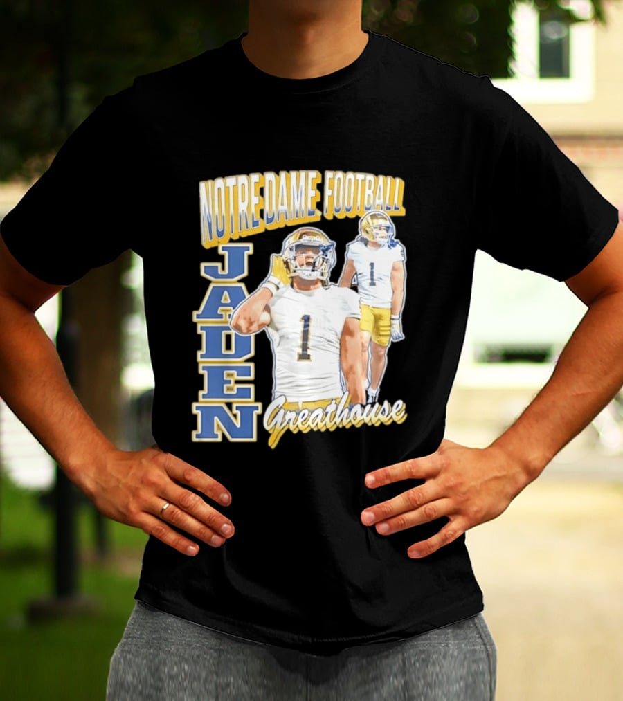 Notre Dame Football Jaden Greathouse 1 Fighting Irish T-Shirt