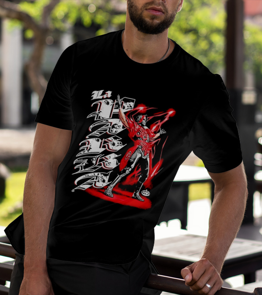 La Parka AAA Lucha Libre Legend Skeleton Warrior Action Hero T-Shirt