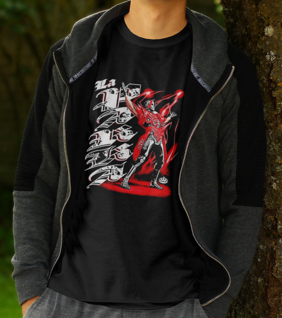 La Parka AAA Lucha Libre Legend Skeleton Warrior Action Hero T-Shirt