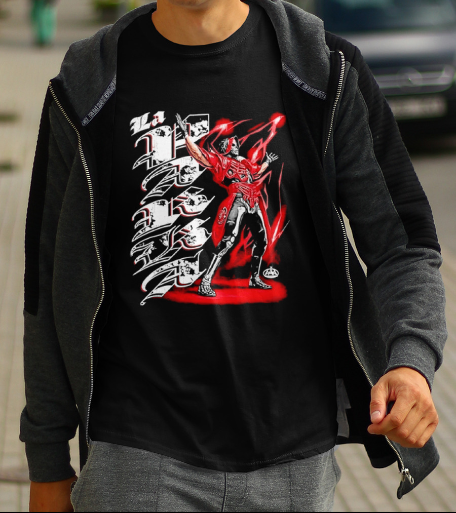 La Parka AAA Lucha Libre Legend Skeleton Warrior Action Hero T-Shirt