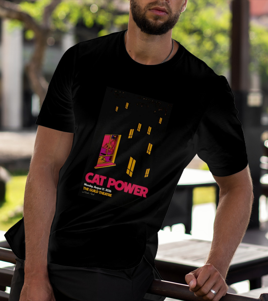 Cat Power Menlo Park August 17 2026 Guild Theatre Concert T-Shirt
