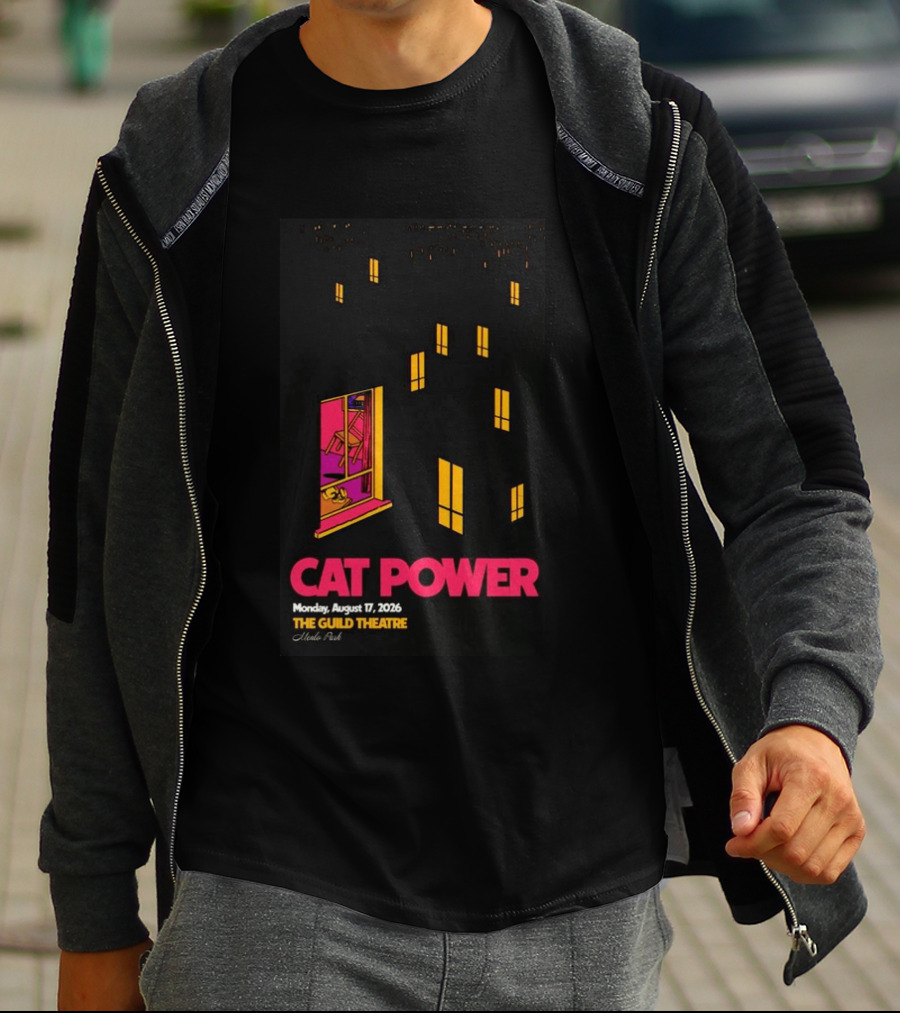 Cat Power Menlo Park August 17 2026 Guild Theatre Concert T-Shirt