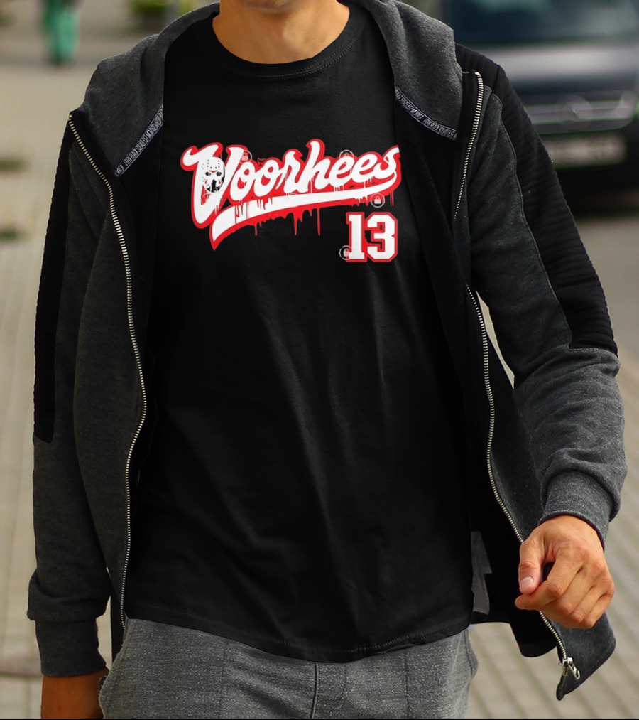 Jason Voorhees Mask Dripping Blood 13 Hockey Friday The 13th T-Shirt