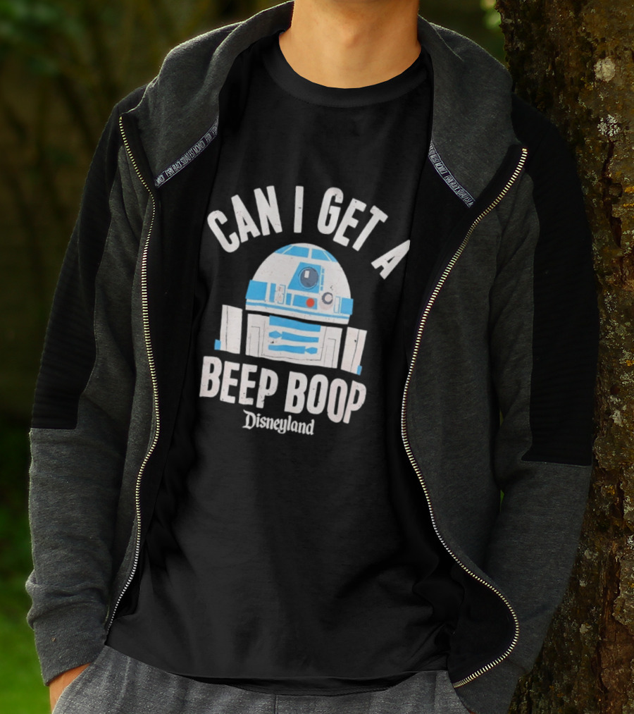 Can I Get A Beep Boop R2 D2 Disneyland Distressed T-Shirt
