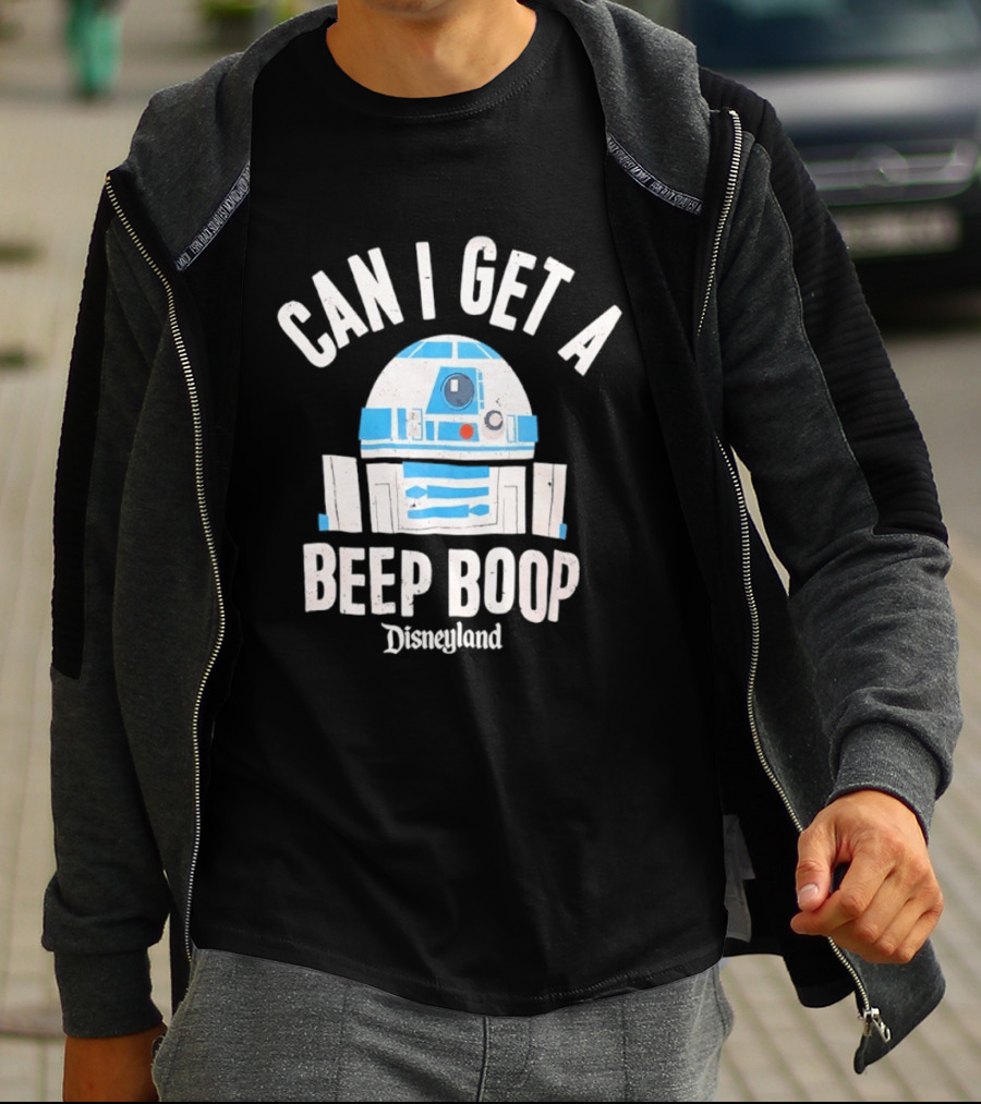 Can I Get A Beep Boop R2 D2 Disneyland Distressed T-Shirt