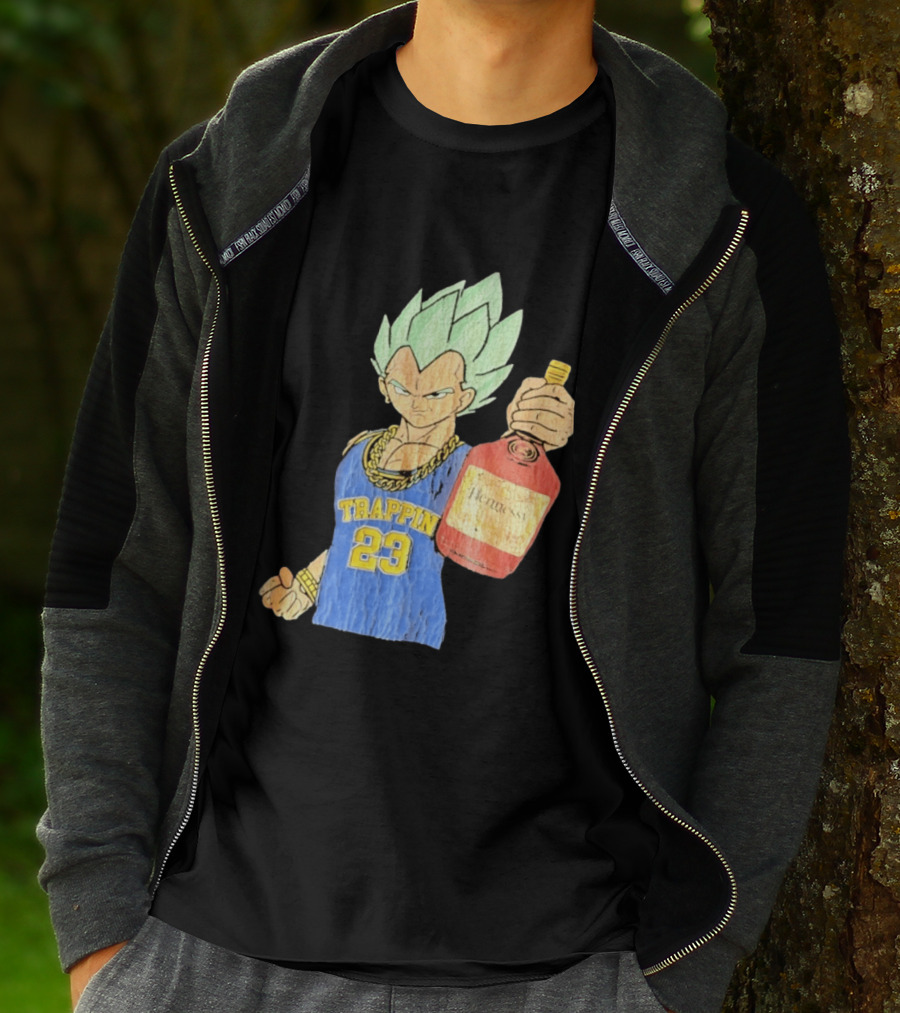 Vegeta Trappin 23 Hennessy Dragon Ball Z T-Shirt