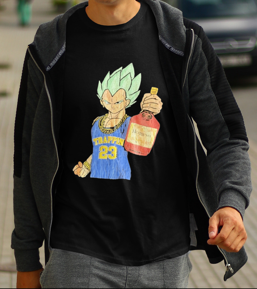 Vegeta Trappin 23 Hennessy Dragon Ball Z T-Shirt