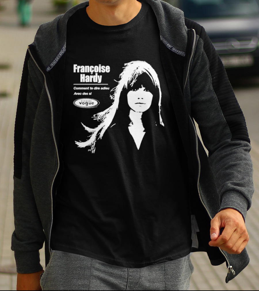 Françoise Hardy Comment Te Dire Adieu Avec Des Si Disques Vogue T-Shirt