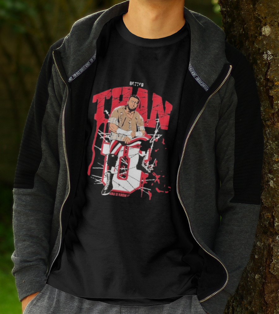 MJF Better Than You AEW Champion Barbed Wire Wrestling T-Shirt