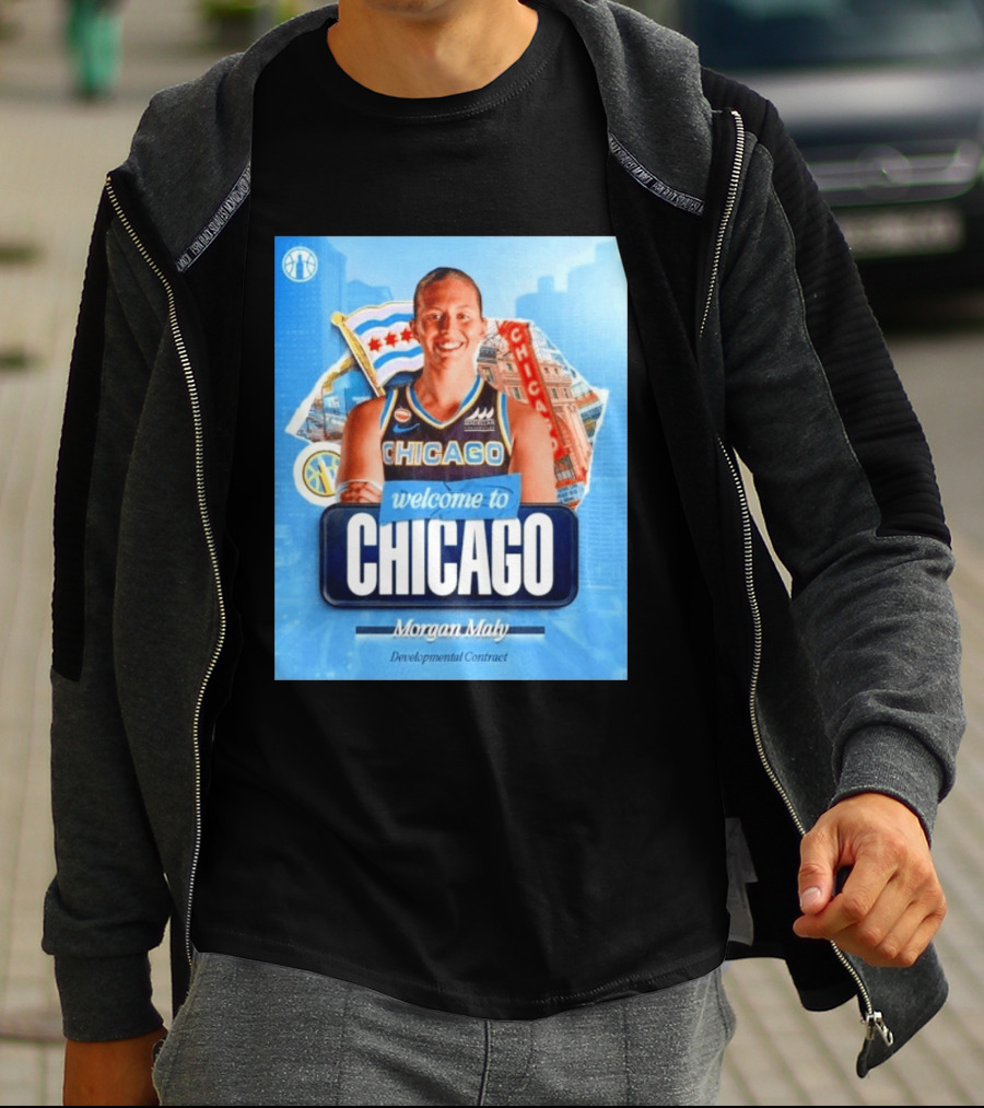 Welcome To Chicago Morgan Maly Developmental Contract Basketball Jersey T-Shirt