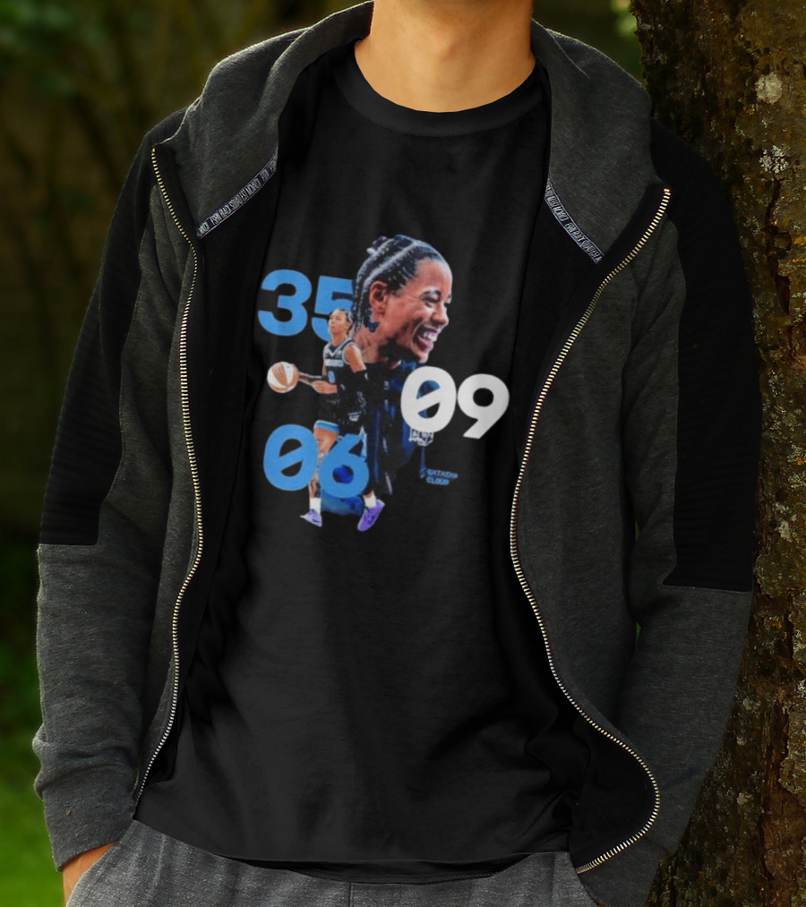 Natasha Cloud Historic 35 Points 5 Rebounds 5 Assists Performance T-Shirt