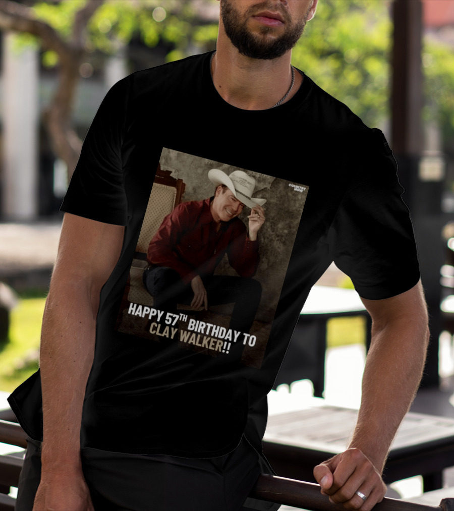 Clay Walker Celebrates Turning 57 In Classic Country T-Shirt