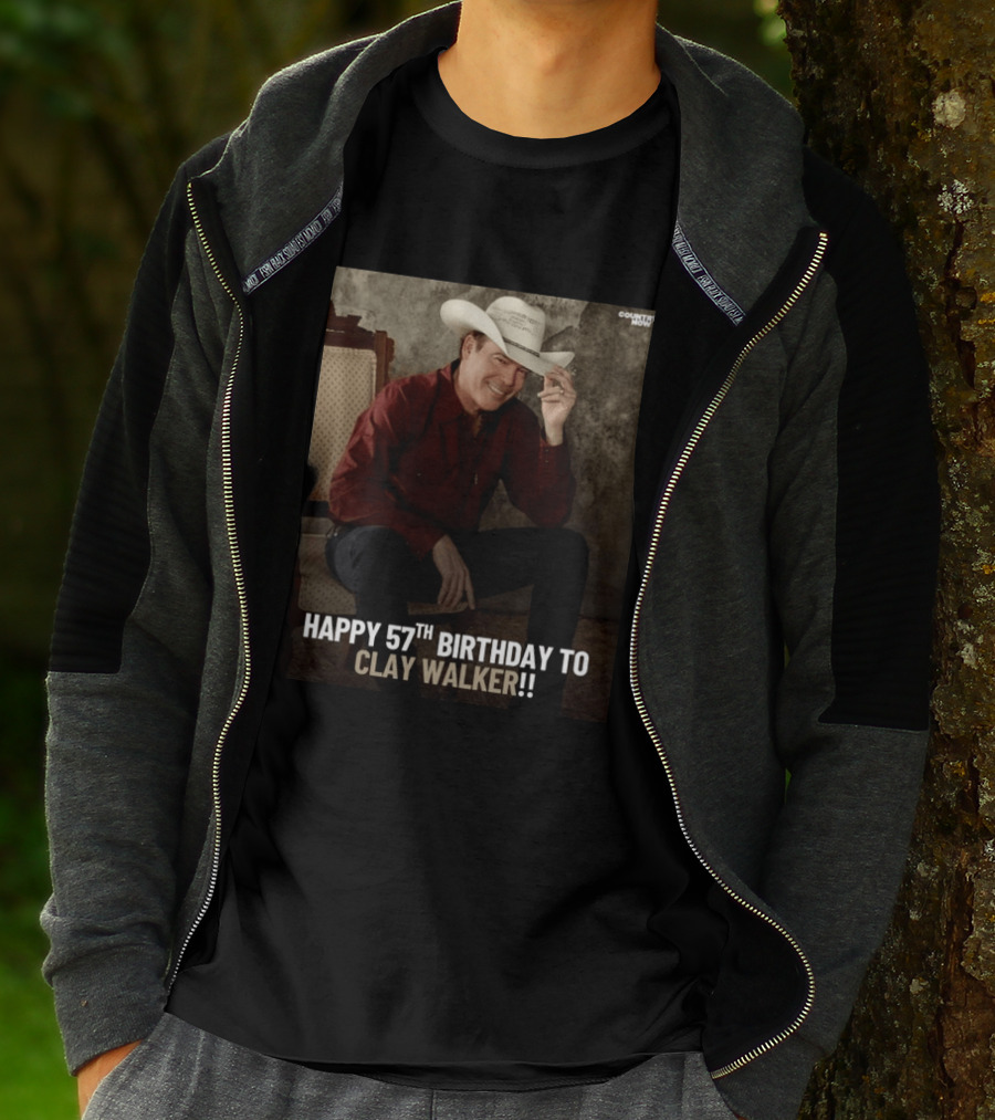 Clay Walker Celebrates Turning 57 In Classic Country T-Shirt