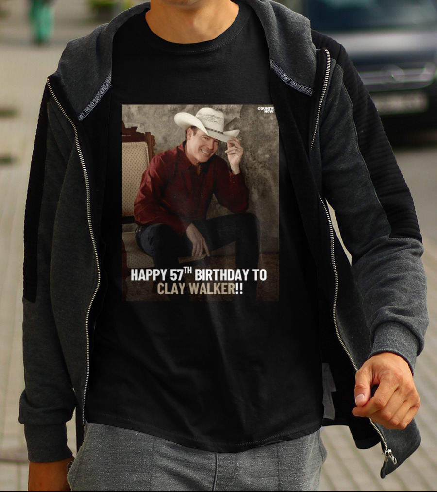 Clay Walker Celebrates Turning 57 In Classic Country T-Shirt